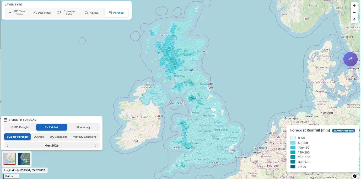 Drought.UK map view